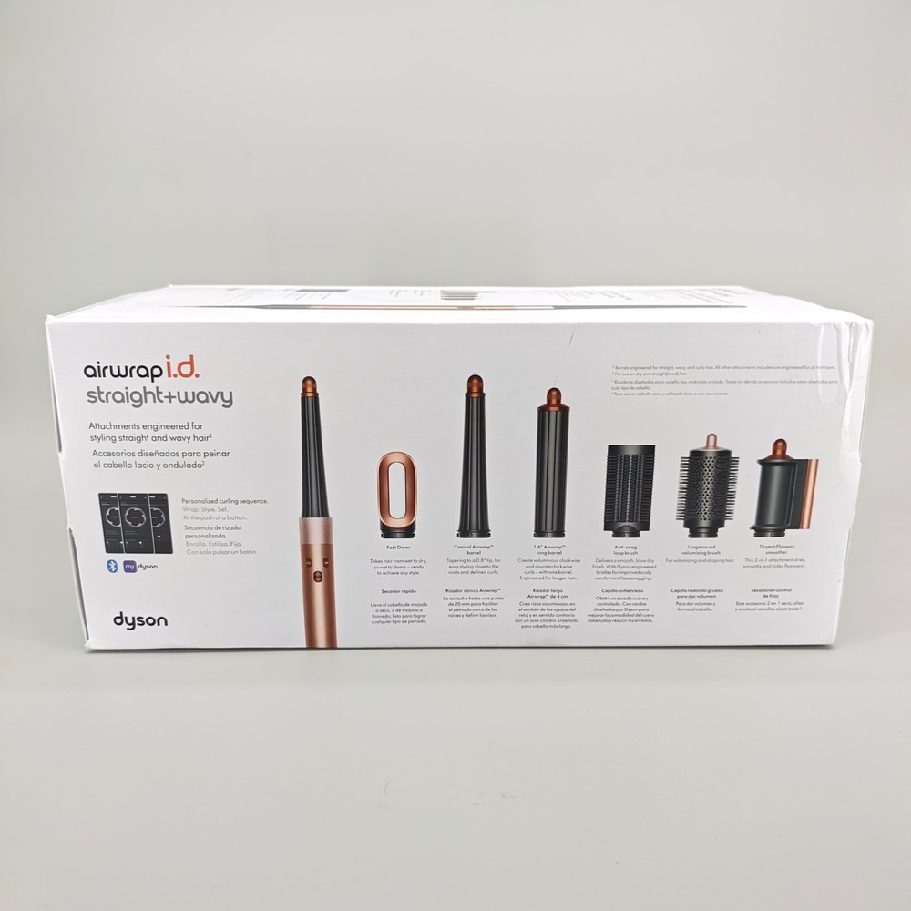 Dyson Airwrap i.d. Multi-Styler Straight+Wavy Amber Silk HS08 6-in-1 Open Box